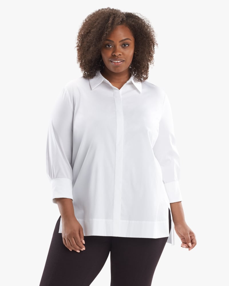 Front of plus size Larsen Cotton Top by M.M.LaFleur | Dia&Co | dia_product_style_image_id:160620